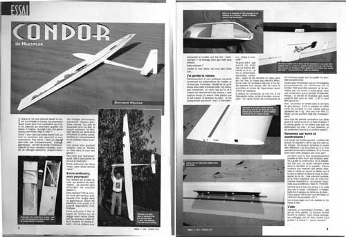 Essai MRA Multiplex Condor par Bernard Munoz