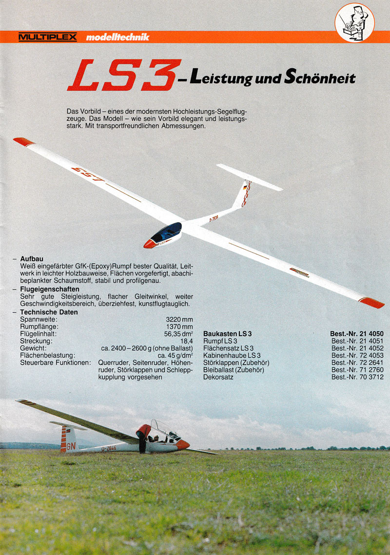 LS3 Multiplex - Extrait du catalogue Multiplex 1984