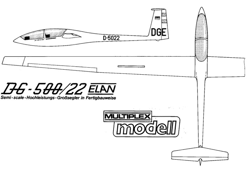 214150 Multiplex DG-500/22 Elan